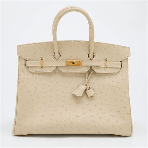 hermes parchemin ostrich with gold|ostrich bags for sale.